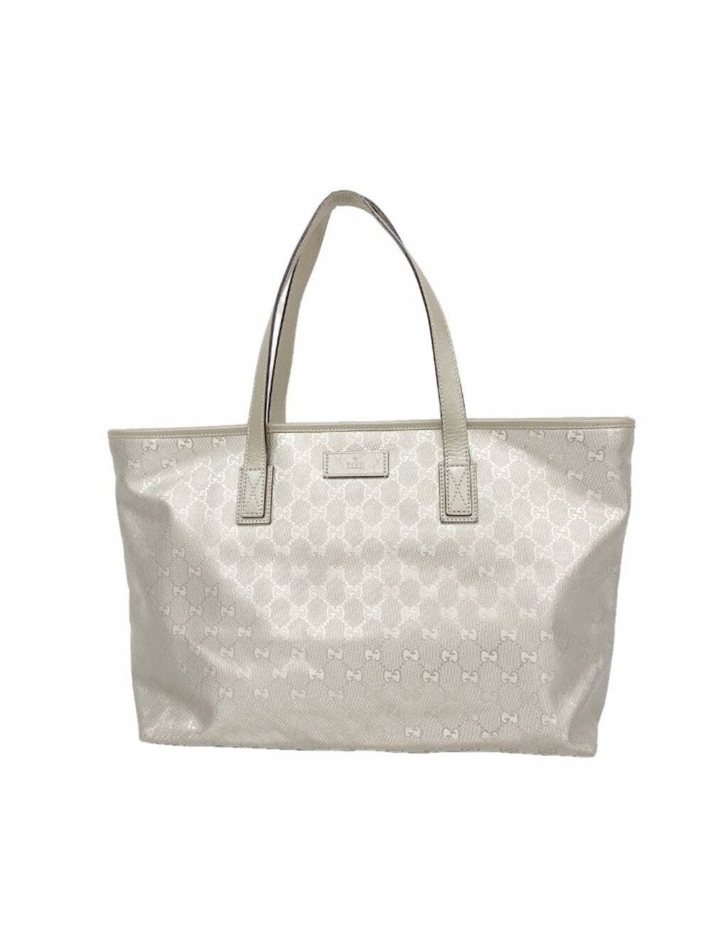 Gucci Tote Bag GG Supreme Silver